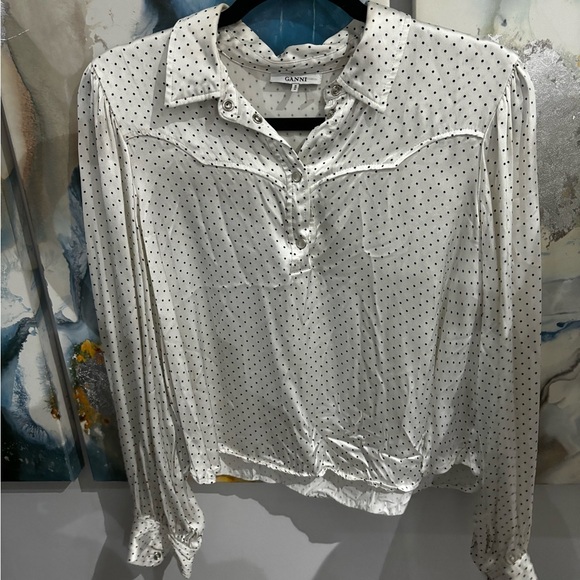 Ganni Polka Dot Blouse - Picture 2 of 2